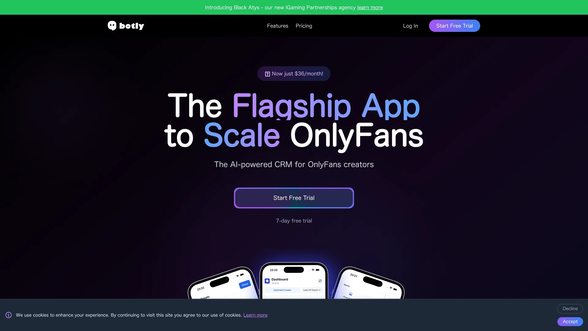 botly-ai-chatbot-for-onlyfans homepage