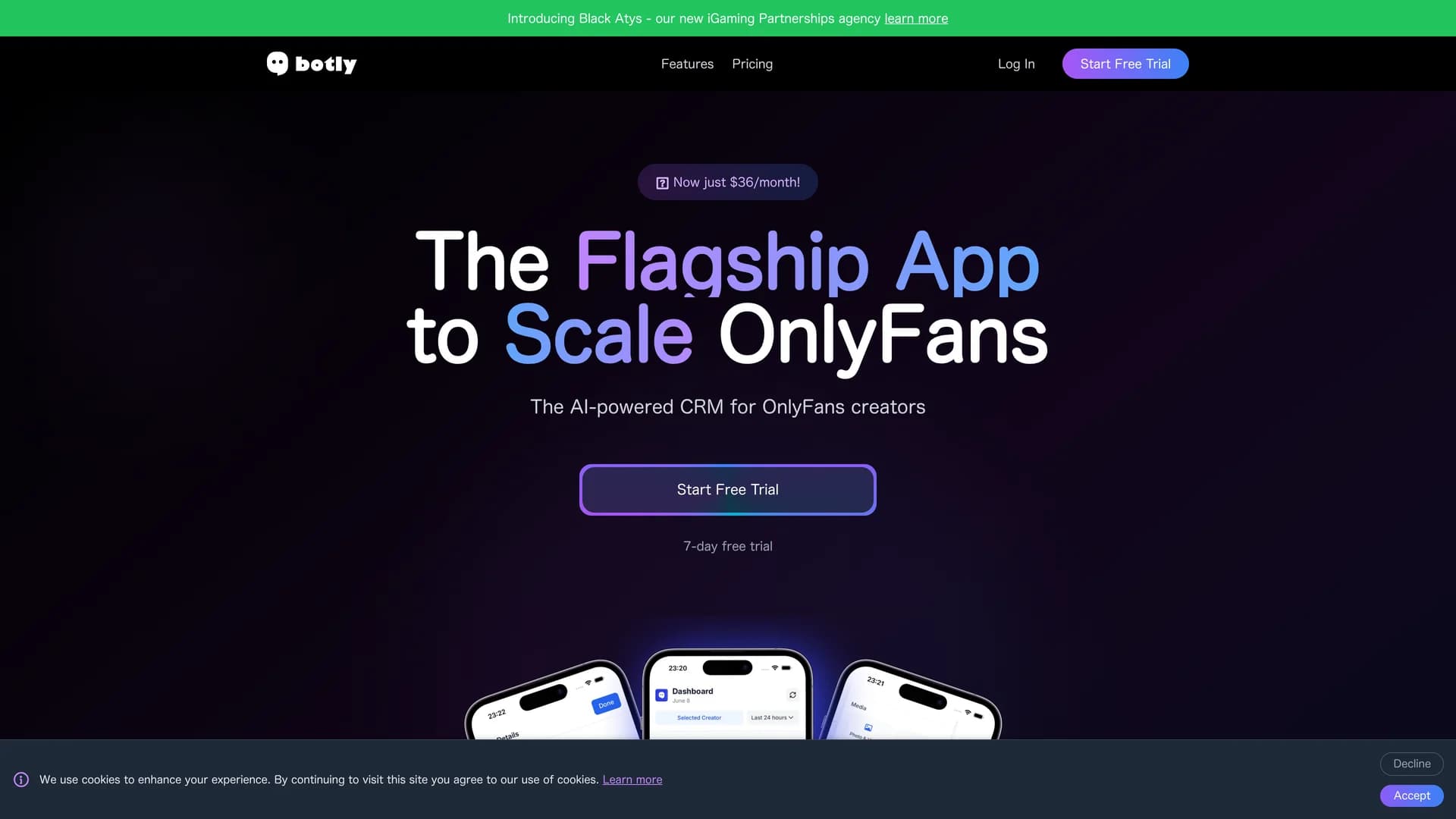 botly-ai-chatbot-for-onlyfans homepage