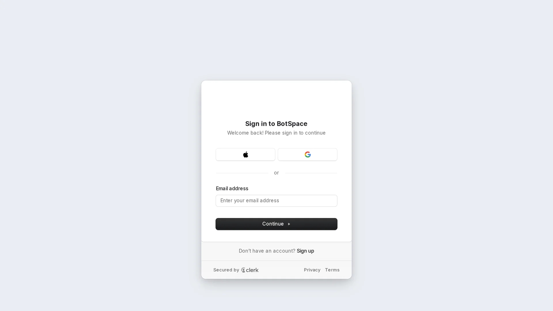 botspace homepage