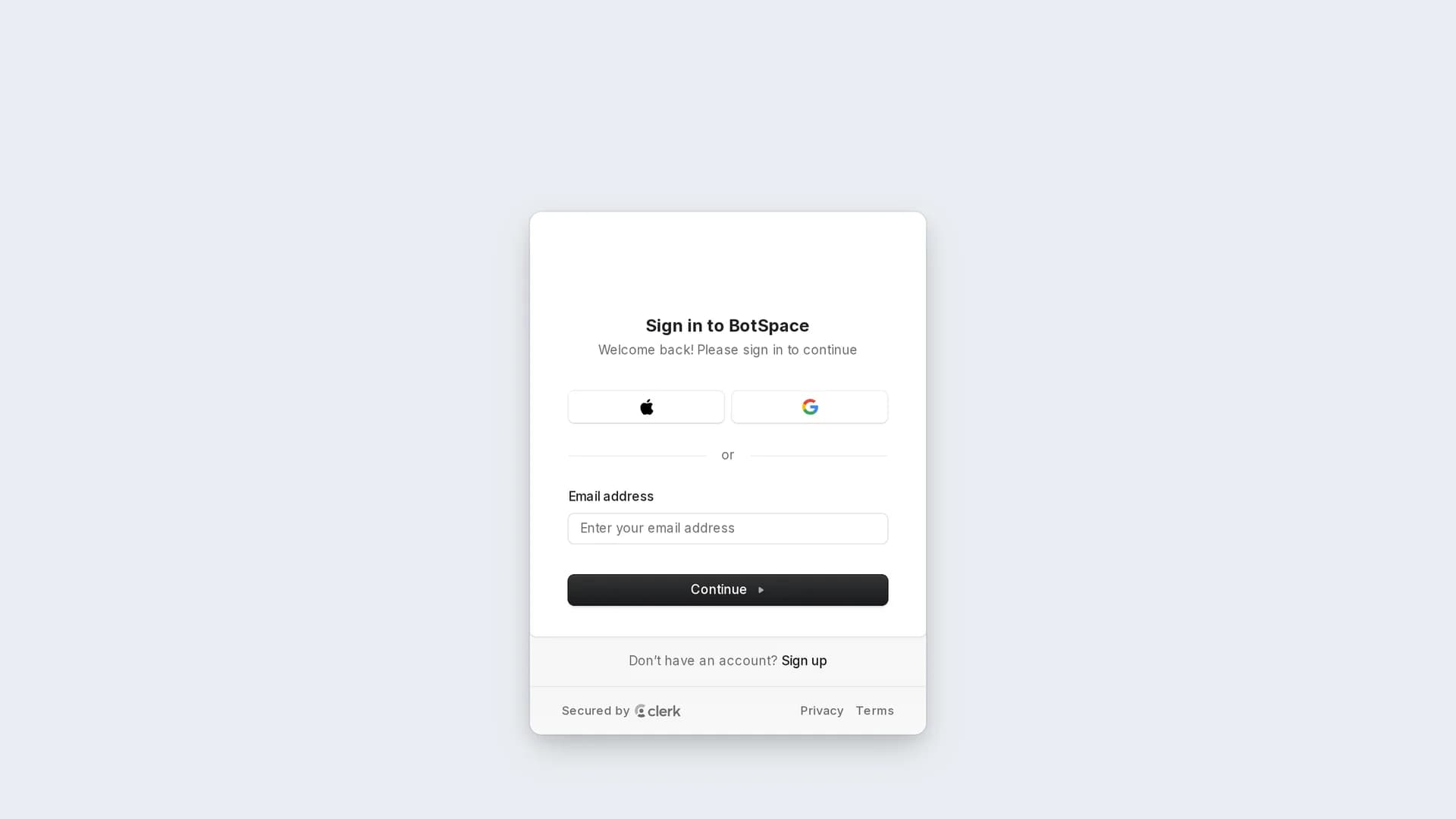 botspace homepage