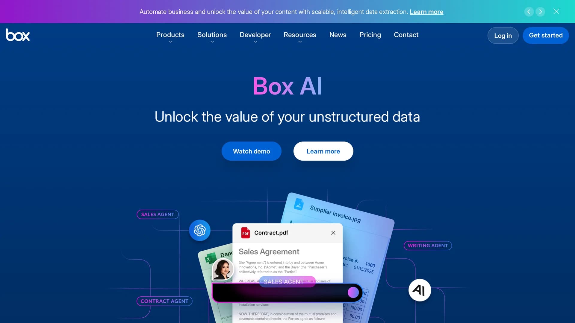 box-ai homepage