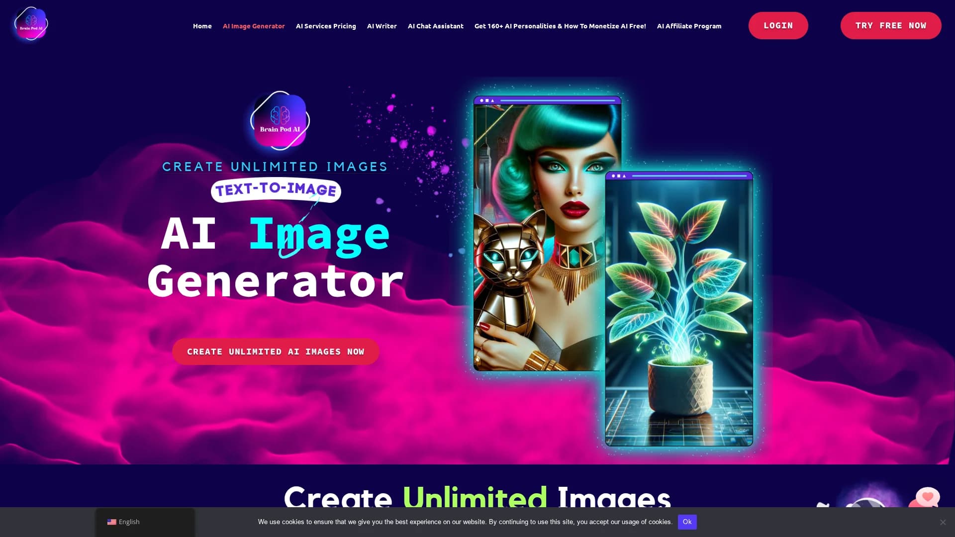 brain-pod-ai-image-generator homepage