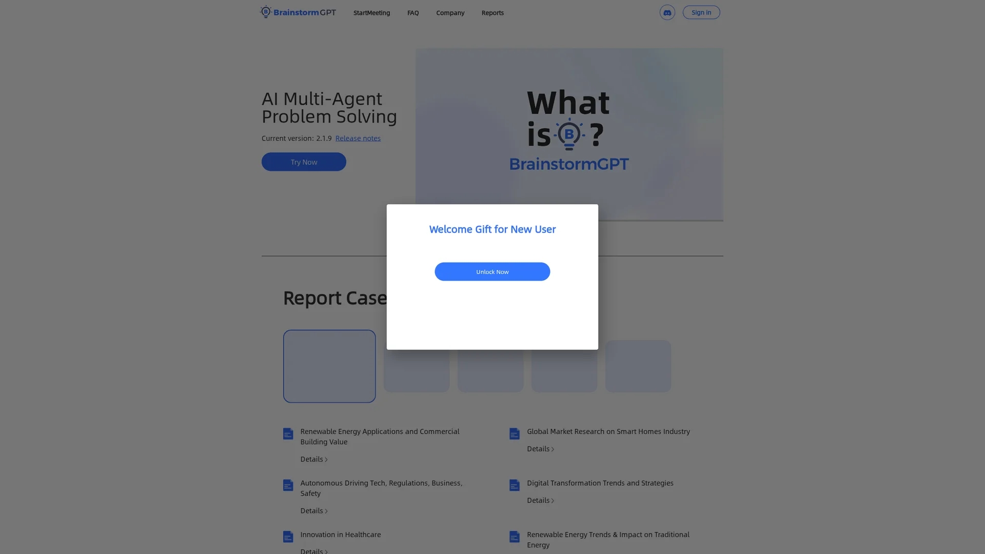 brainstormgpt-ai homepage