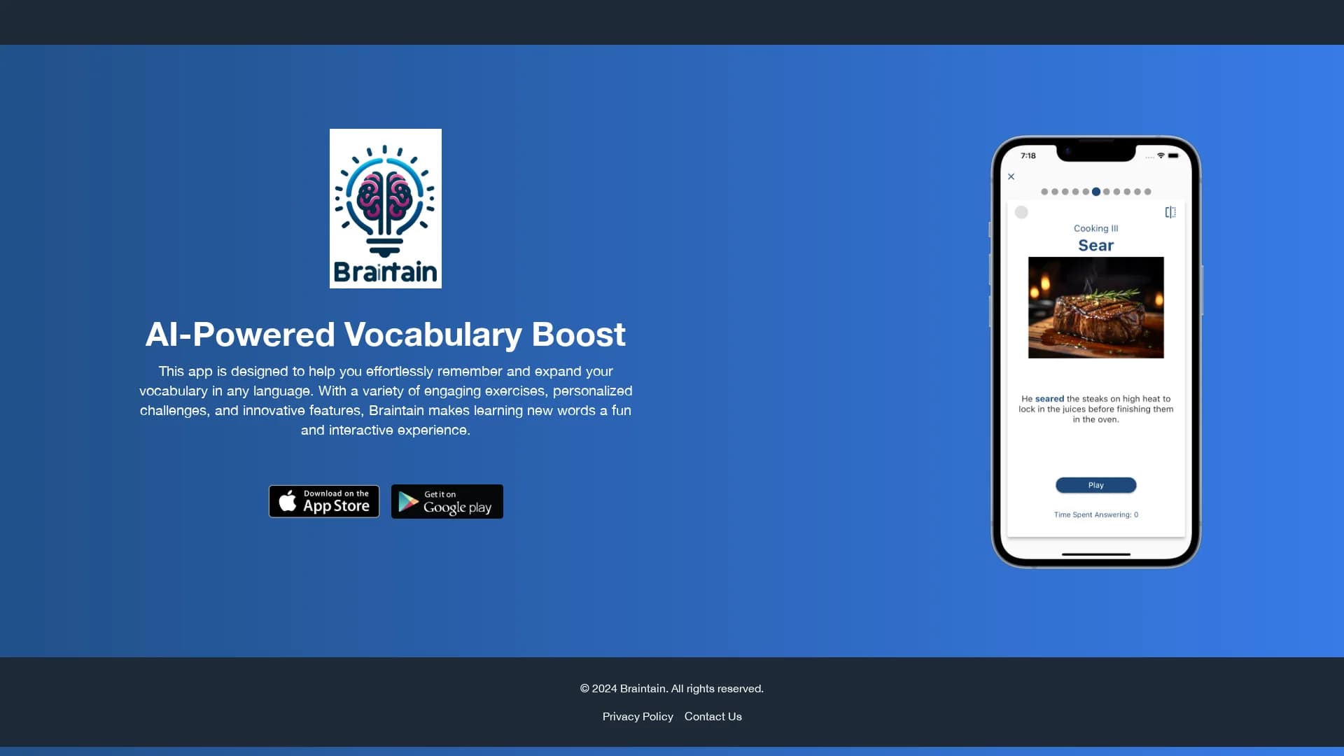 braintain homepage
