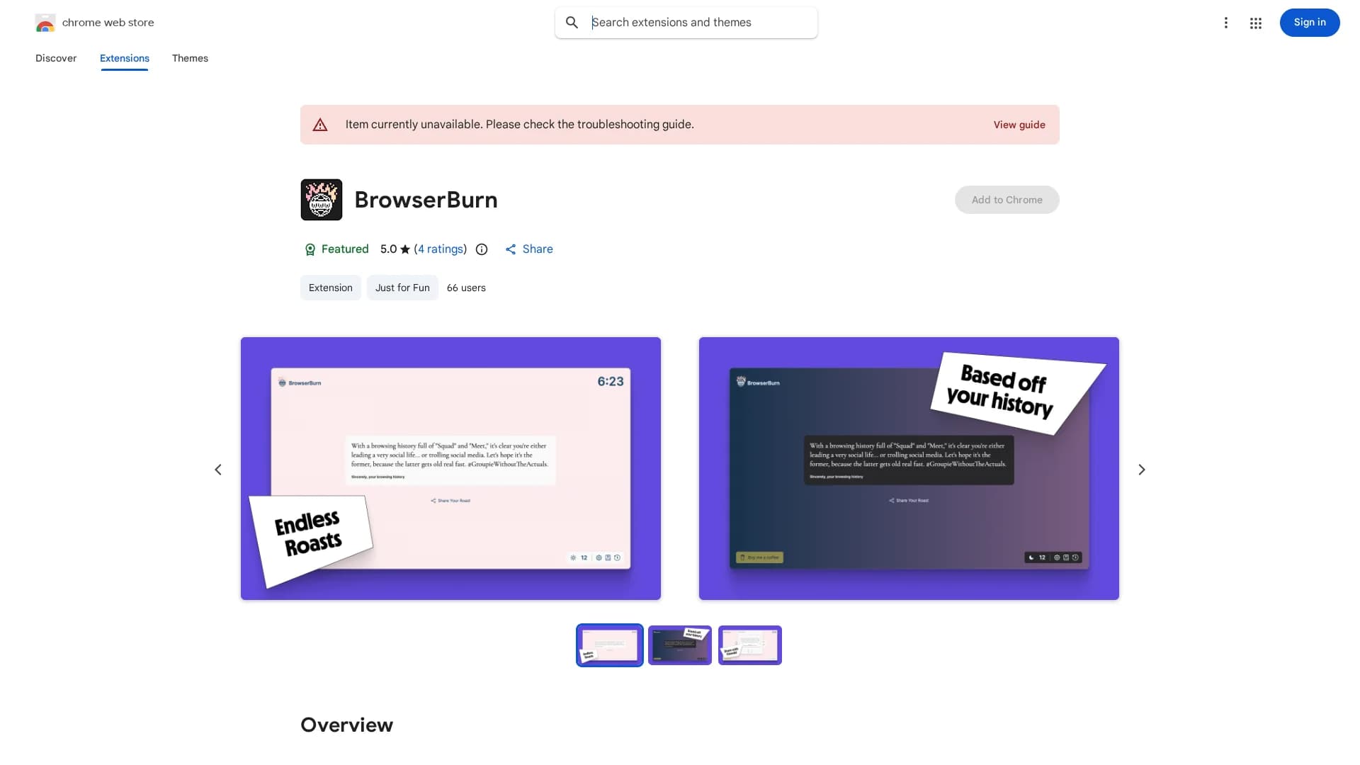 browserburn-roast-your-browsing-habits homepage