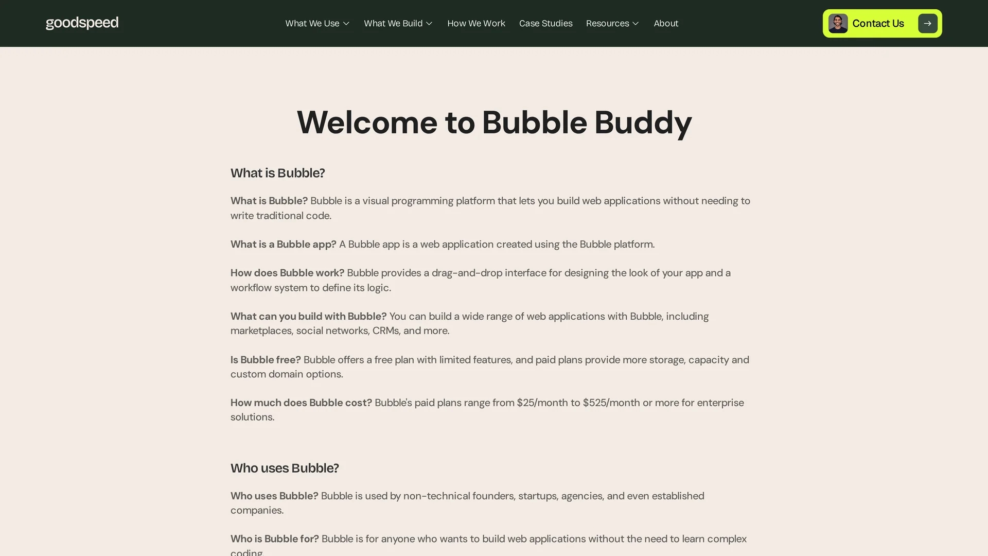 bubble-buddy homepage