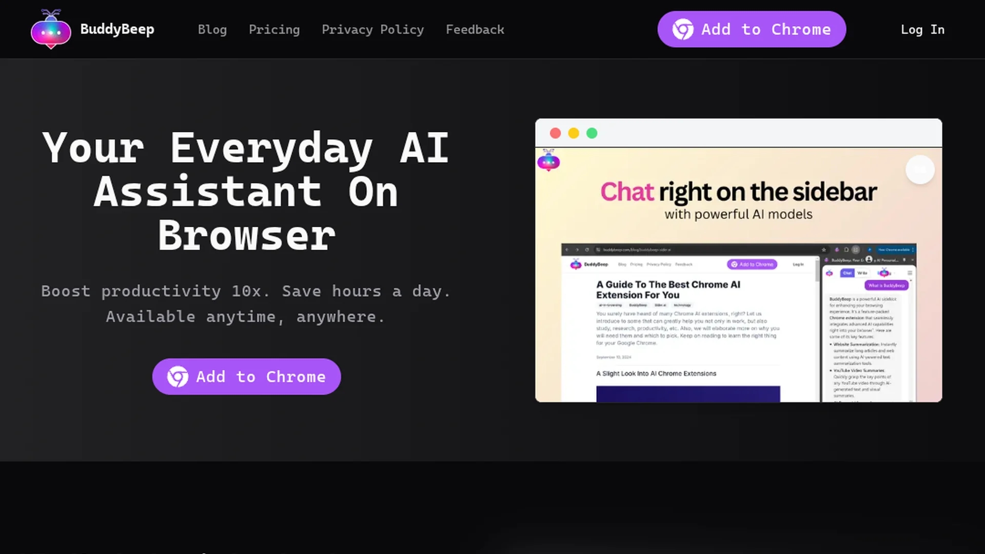 buddybeep homepage