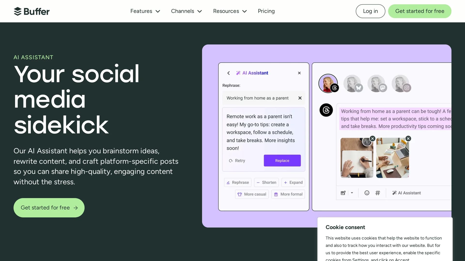 buffer homepage