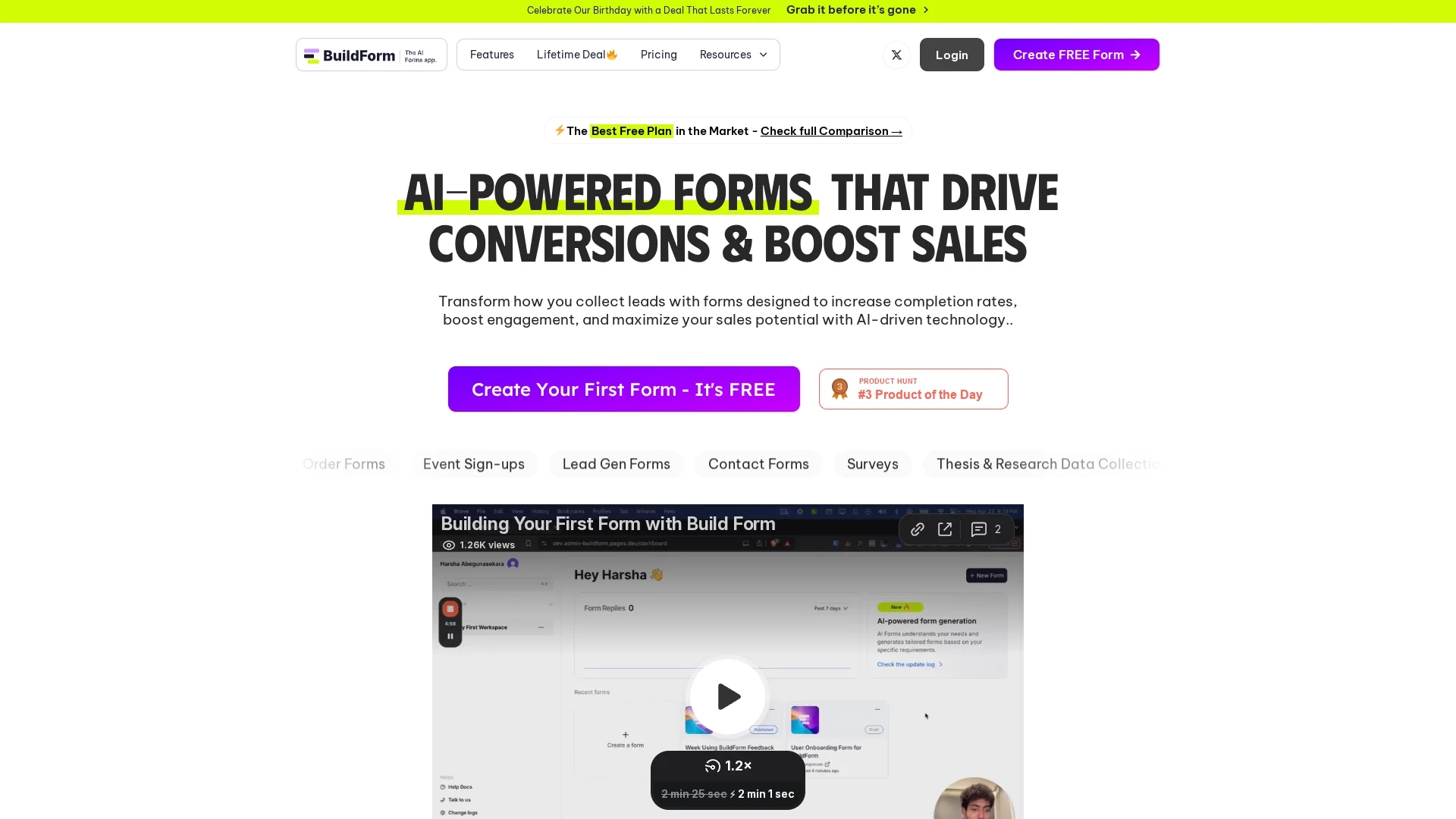 buildform homepage
