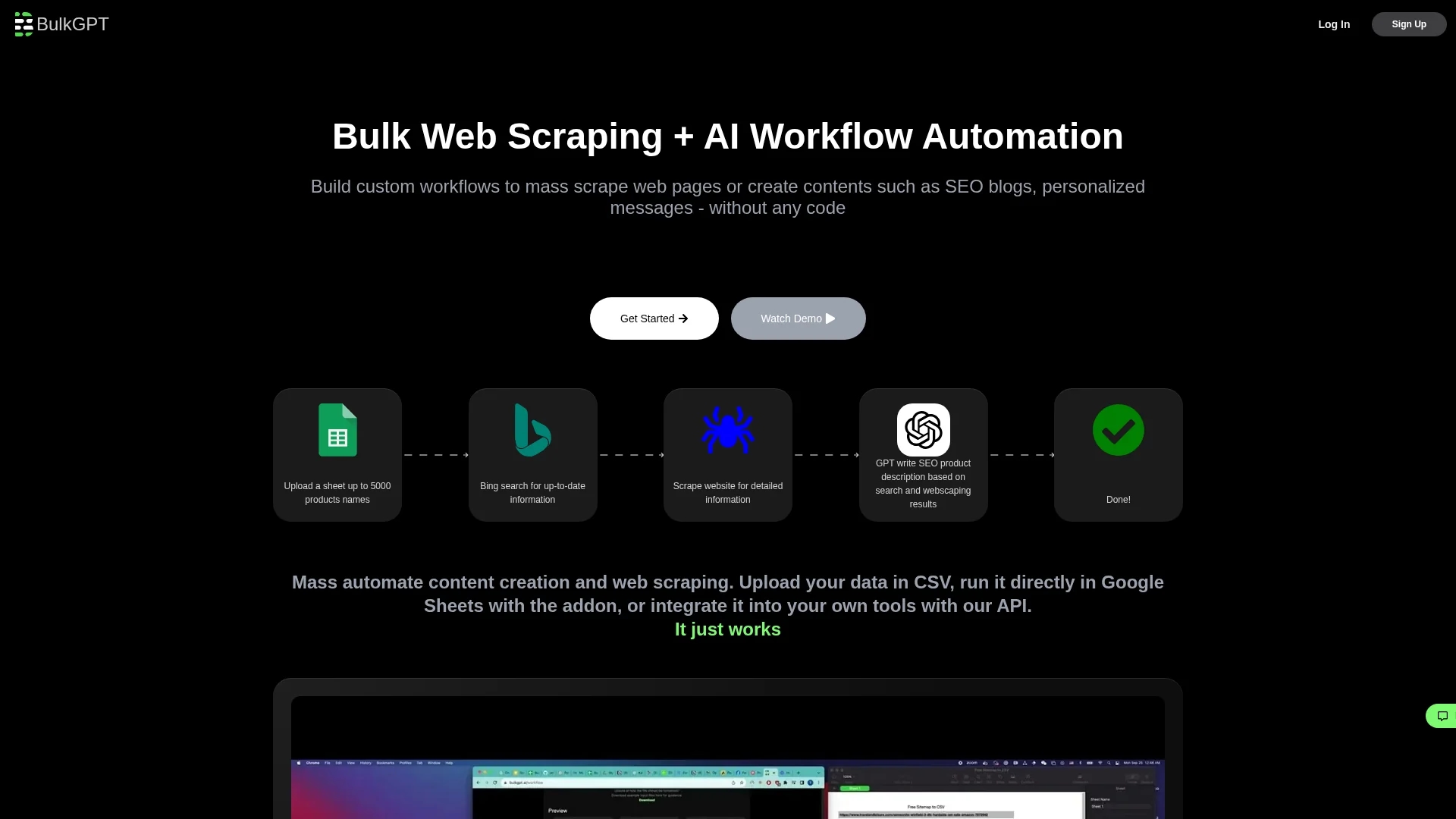 bulkgpt-ai homepage