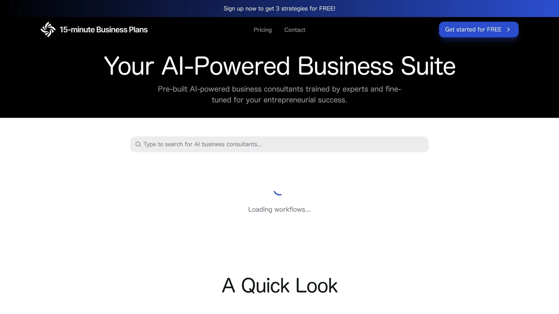 business-plan-factory homepage