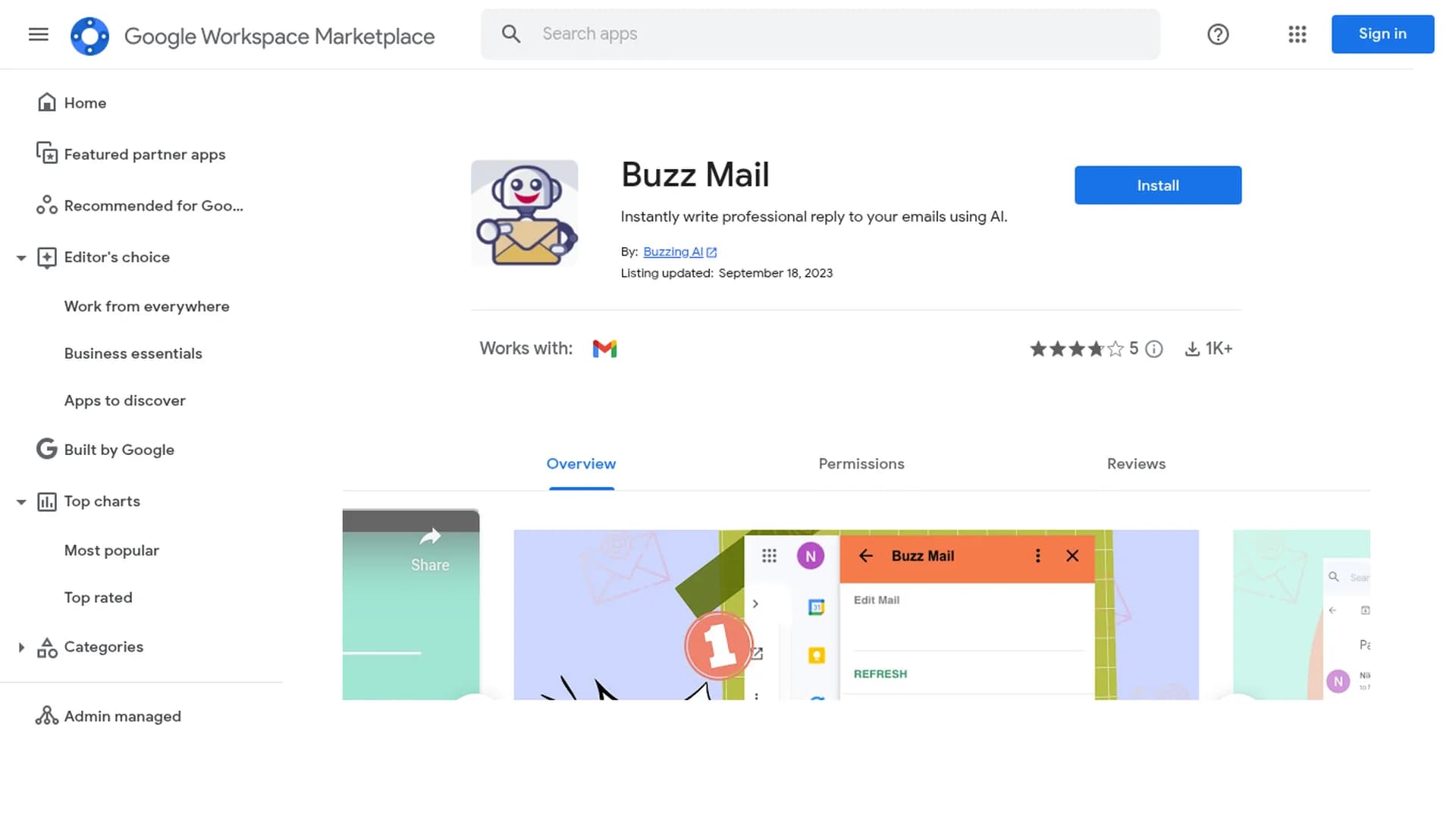 buzz-mail homepage