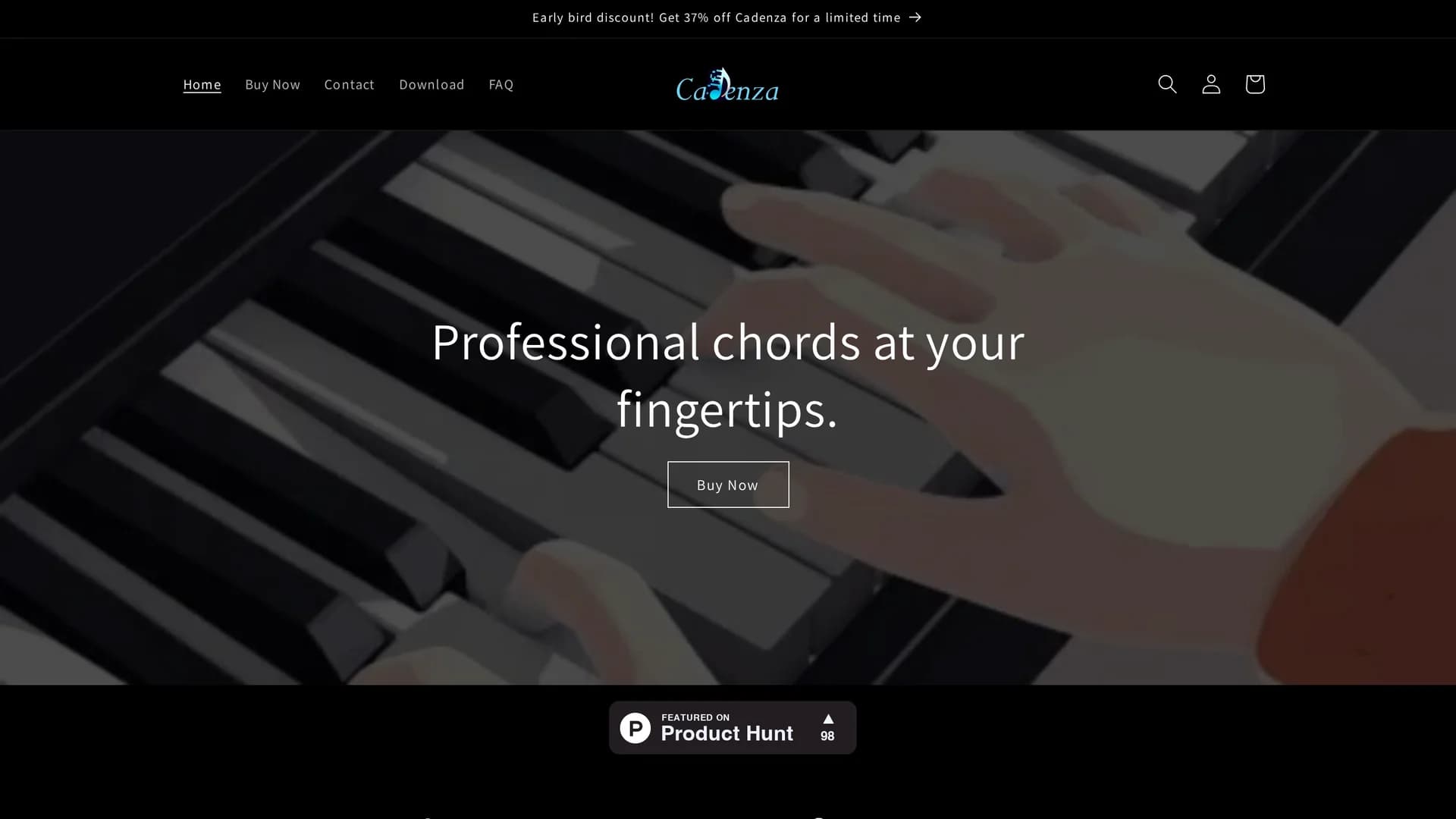cadenza-music homepage