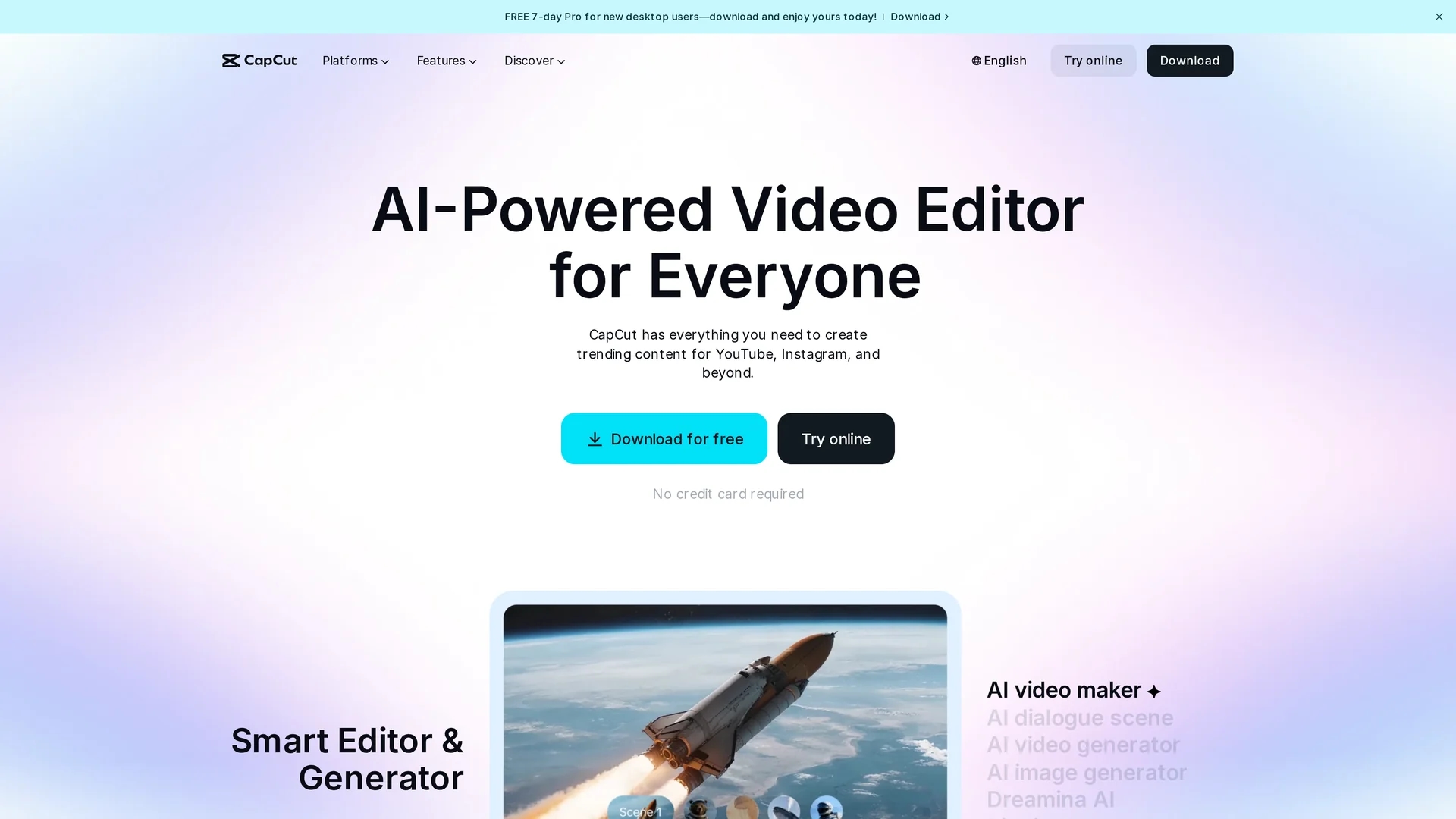 capcut homepage