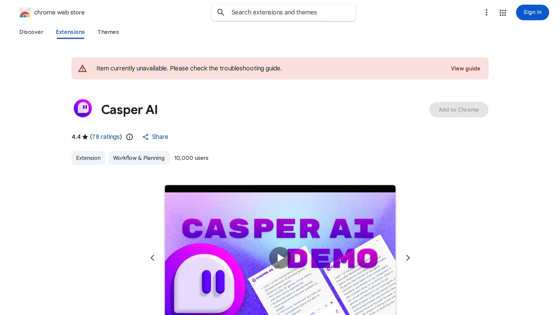 casper-ai homepage
