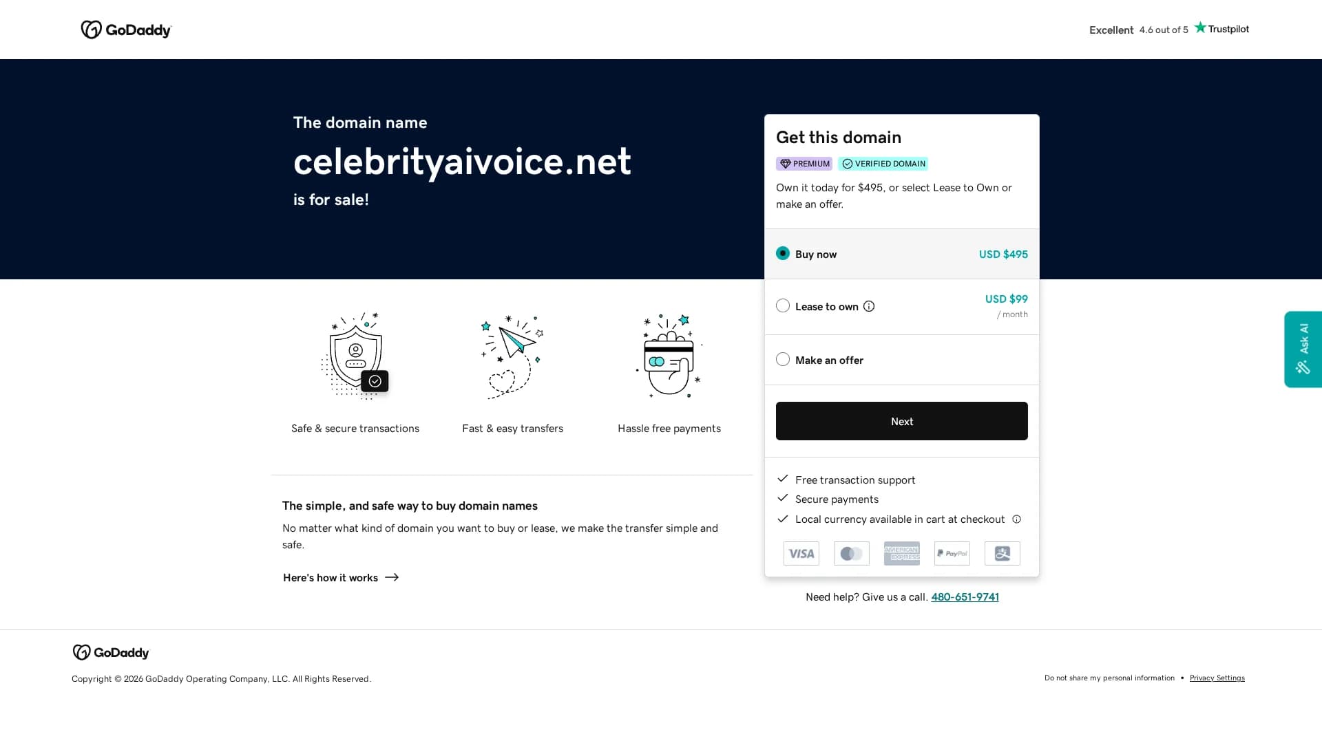 celebrity-ai-voice-generator homepage