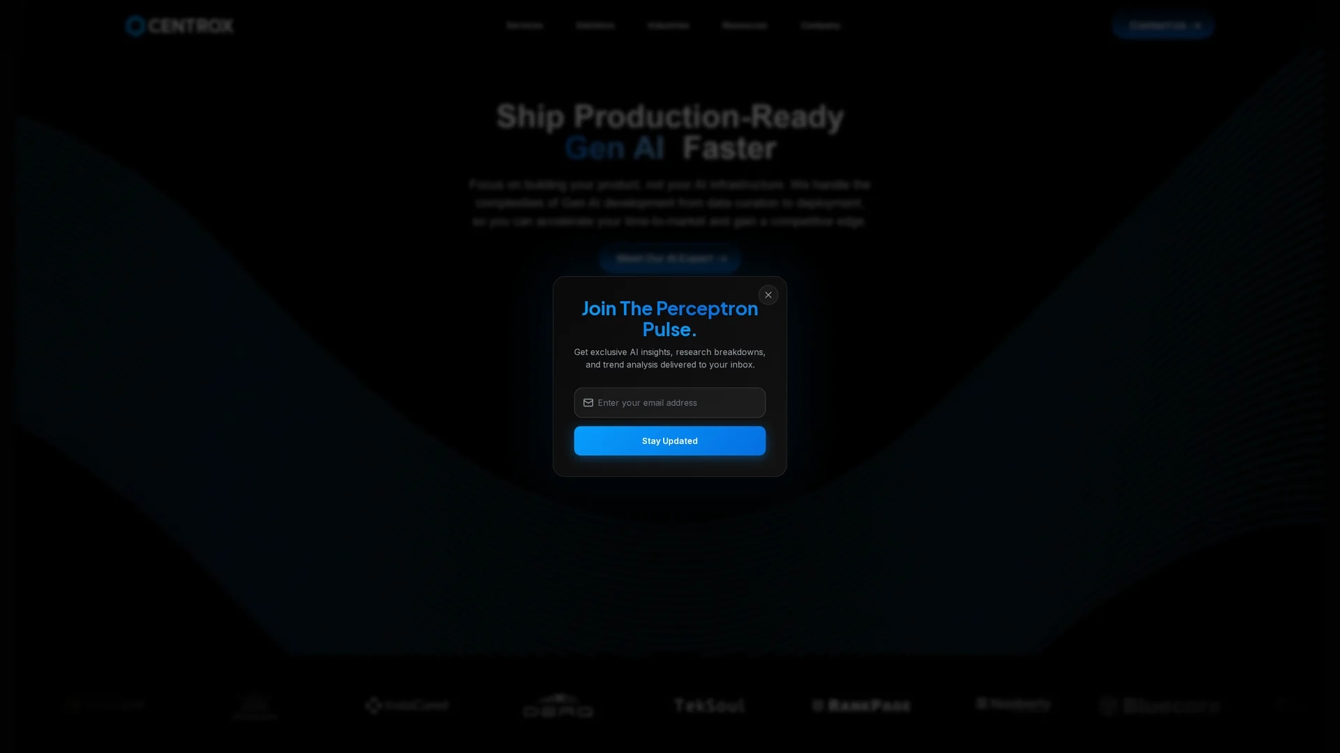 centrox-ai homepage