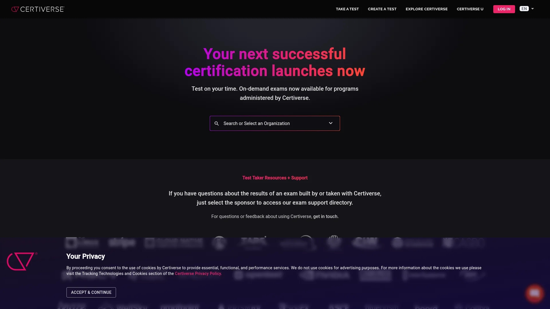 certiverse homepage