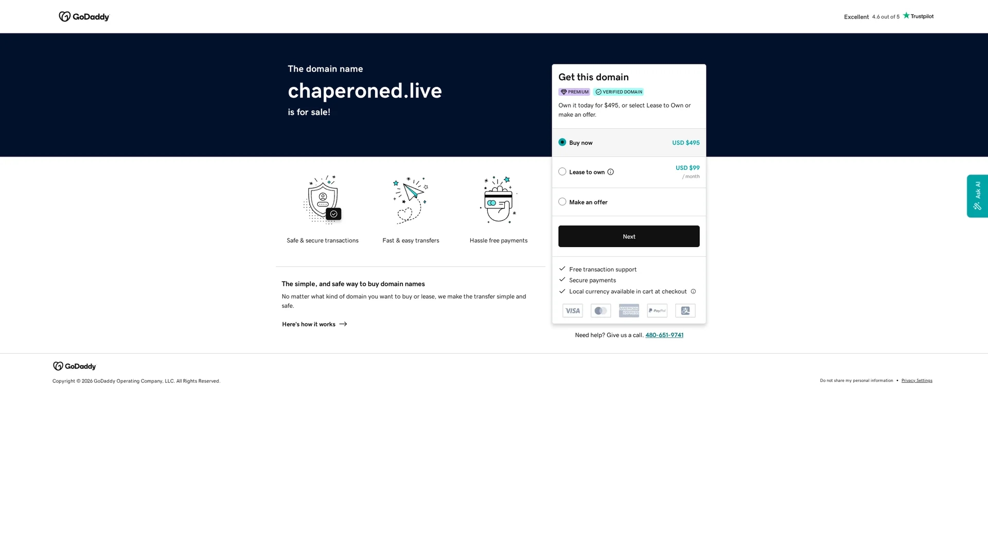 chaperoned homepage