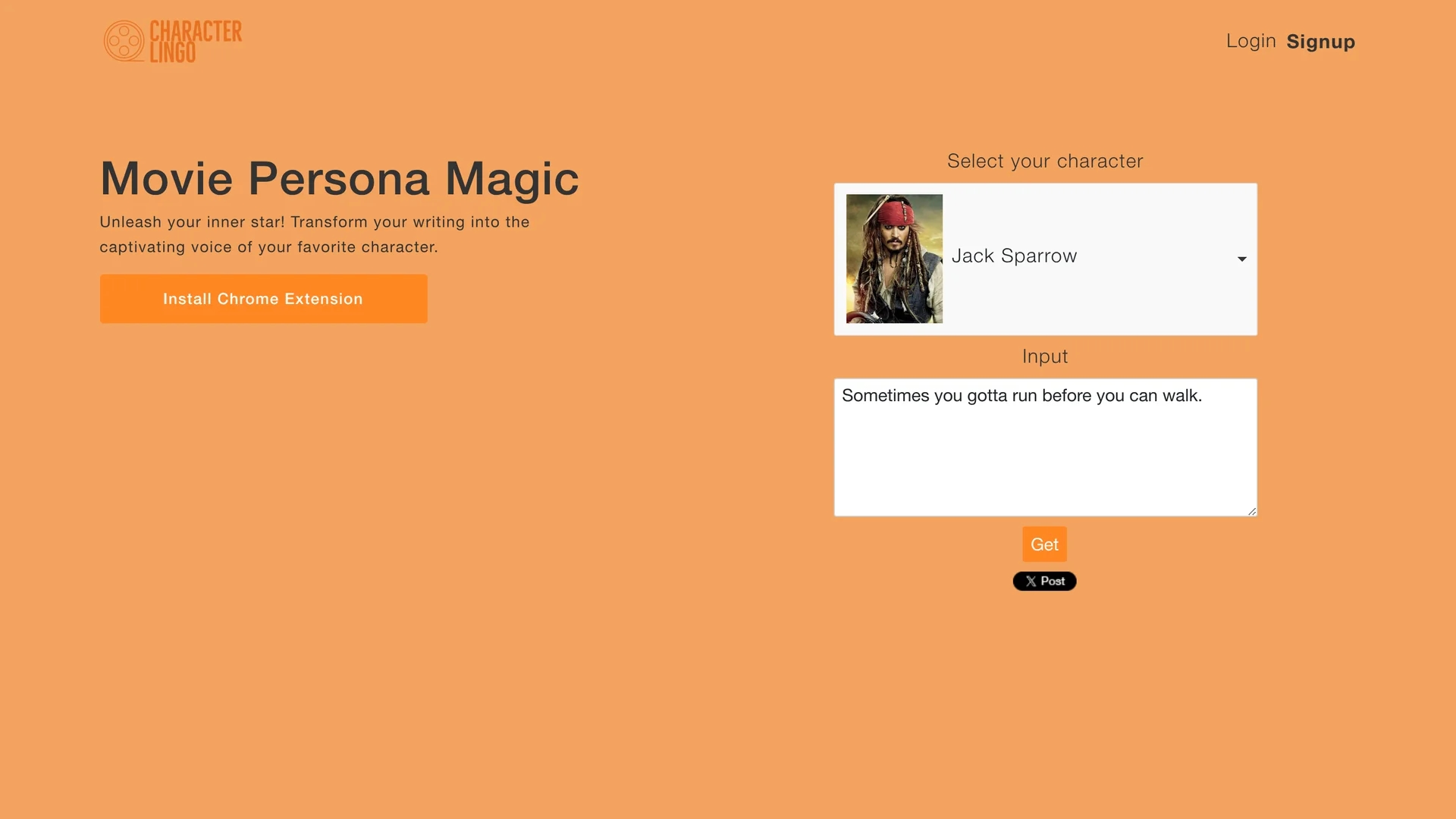 characterlingo homepage
