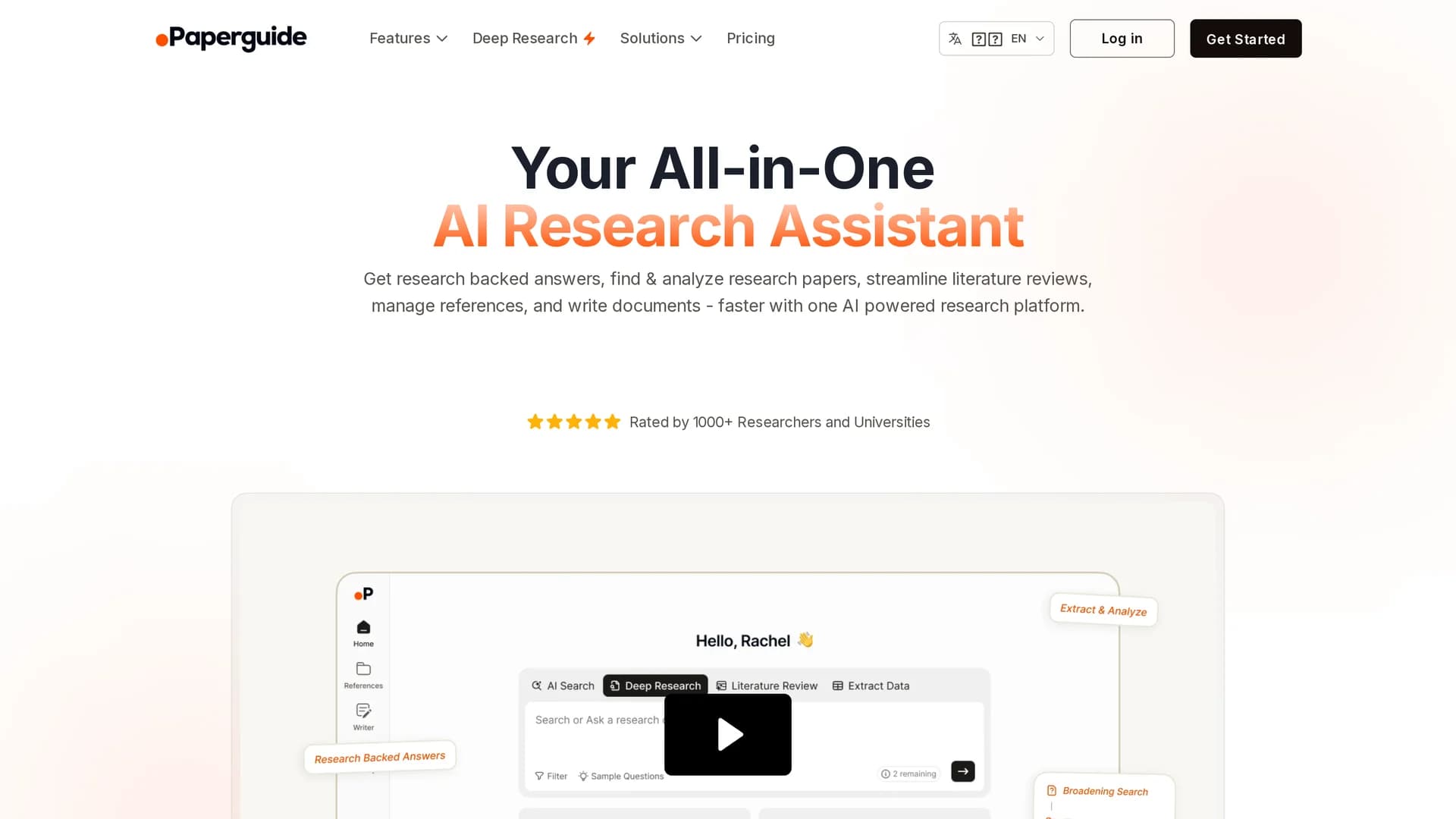 chat-with-pdf homepage