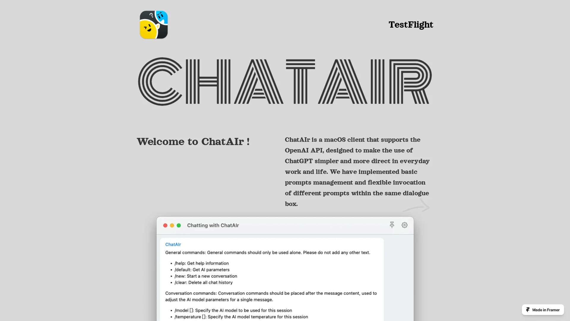 chatair homepage