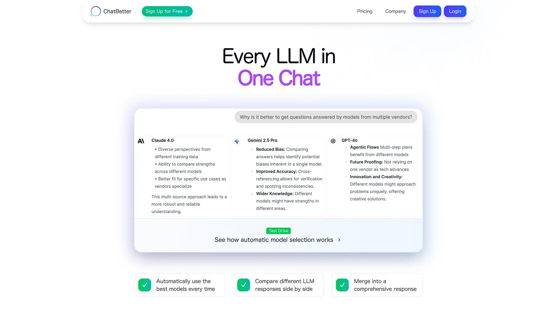 chatbetter homepage