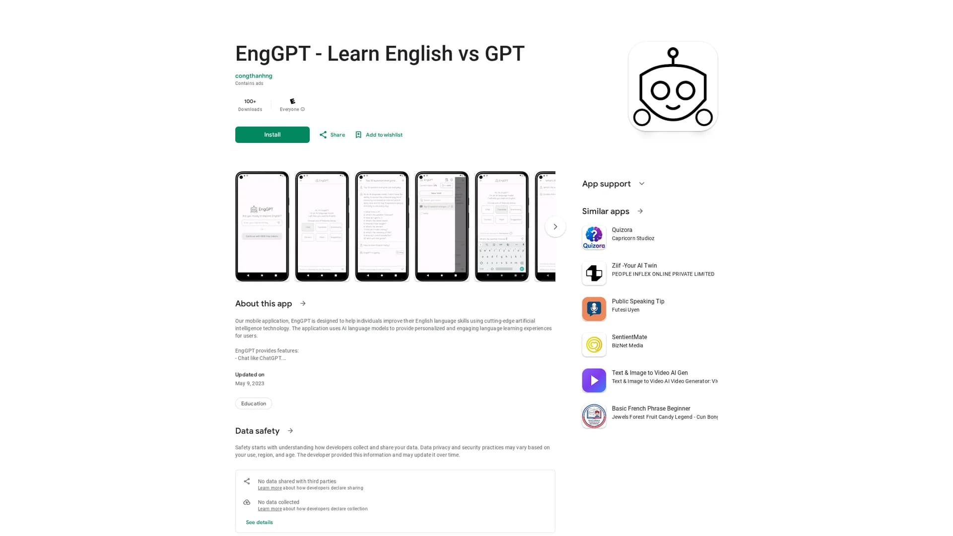 chatenggpt homepage