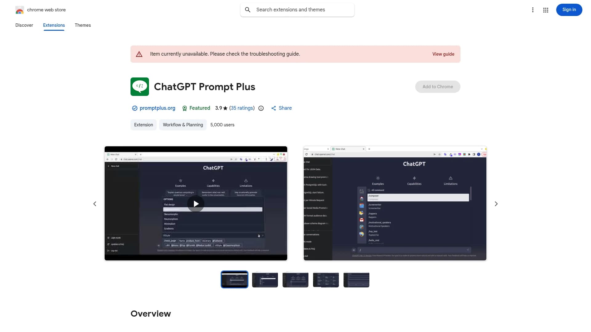 chatgpt-prompt-plus homepage