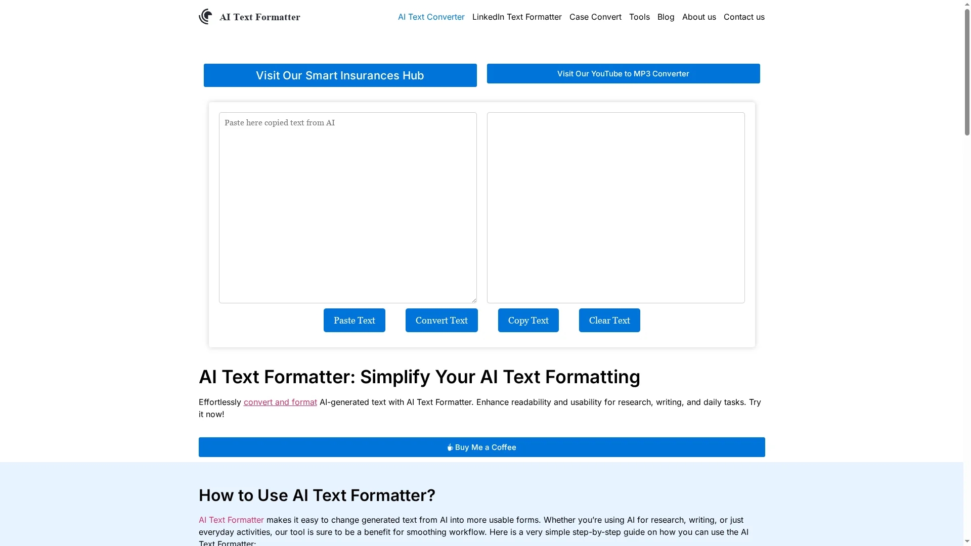 chatgpt-text-formatter homepage