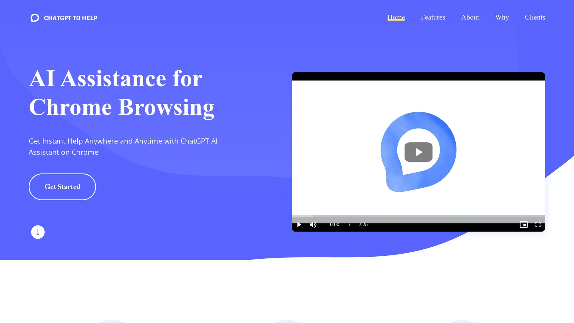 chatgpt2help-chrome-extension homepage