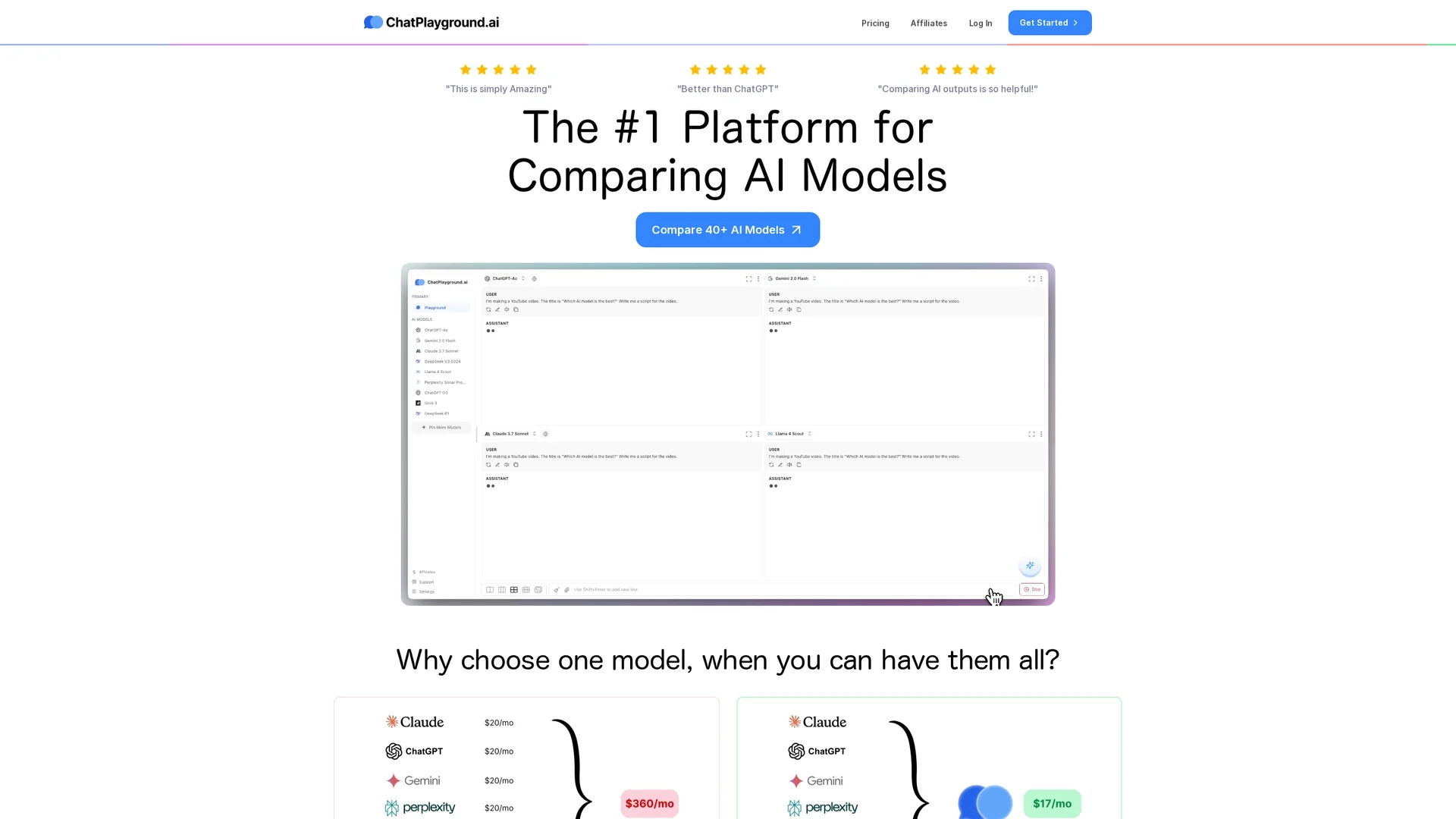 chatplayground-ai homepage
