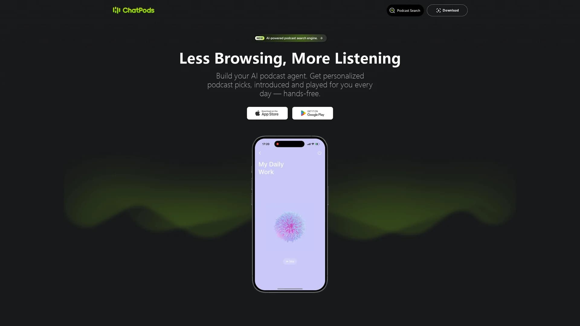 chatpods homepage