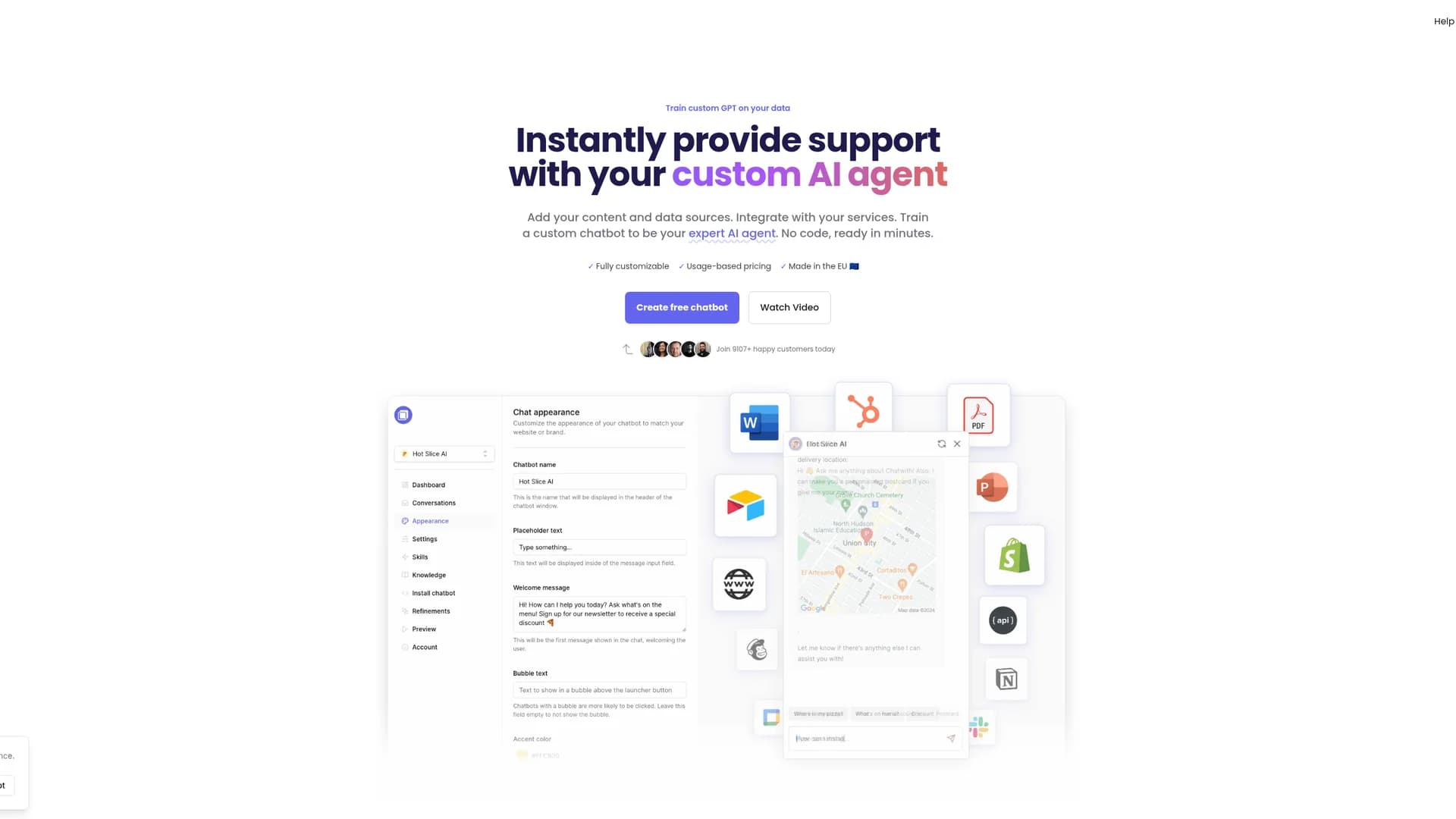 chatwith homepage