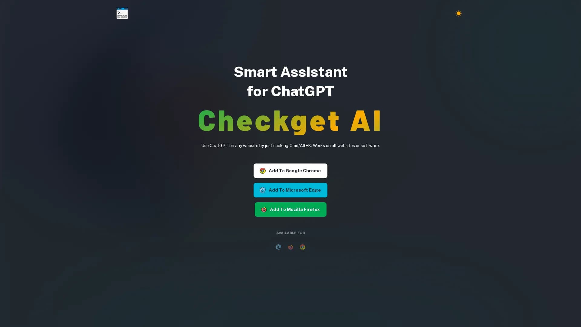 checkget homepage