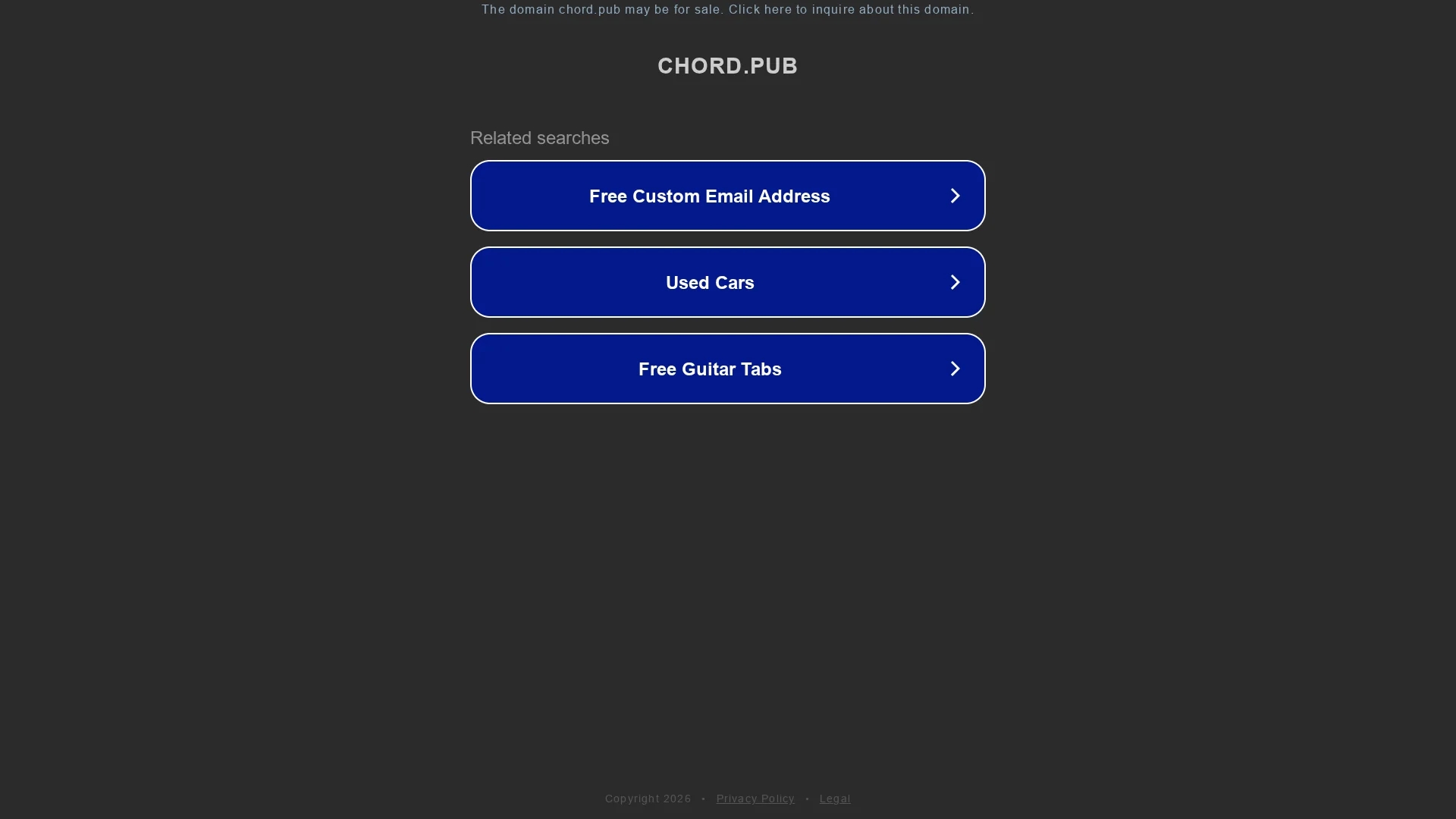 chord-pub homepage