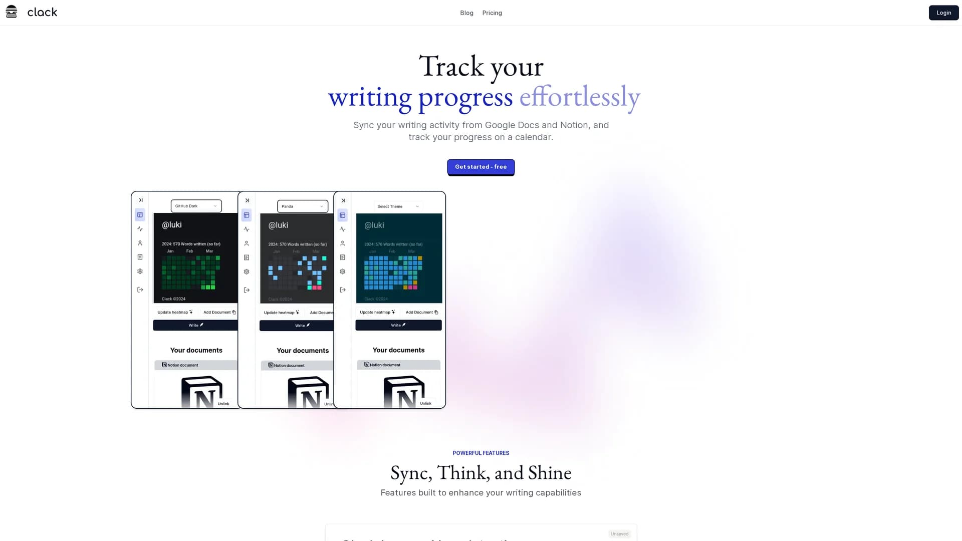 clack homepage