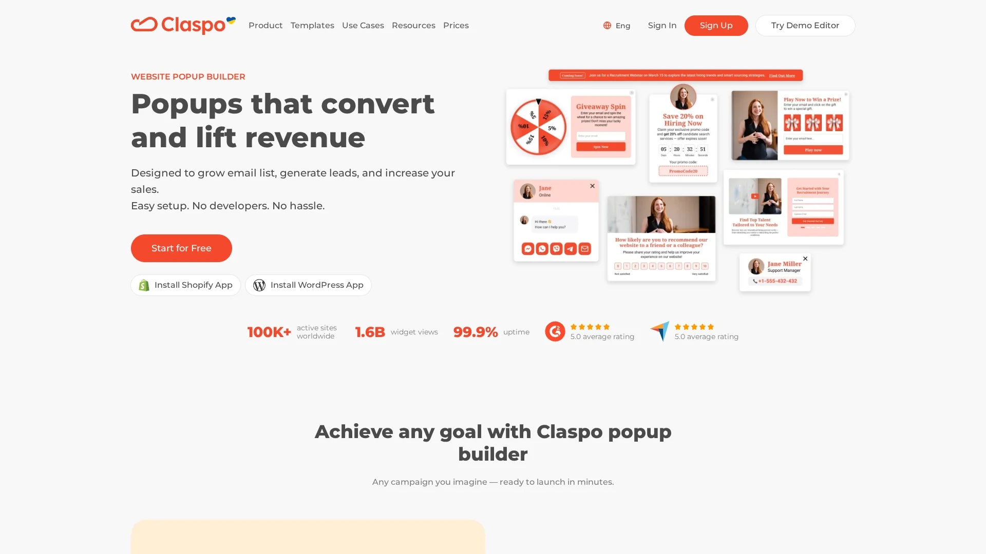 claspo homepage