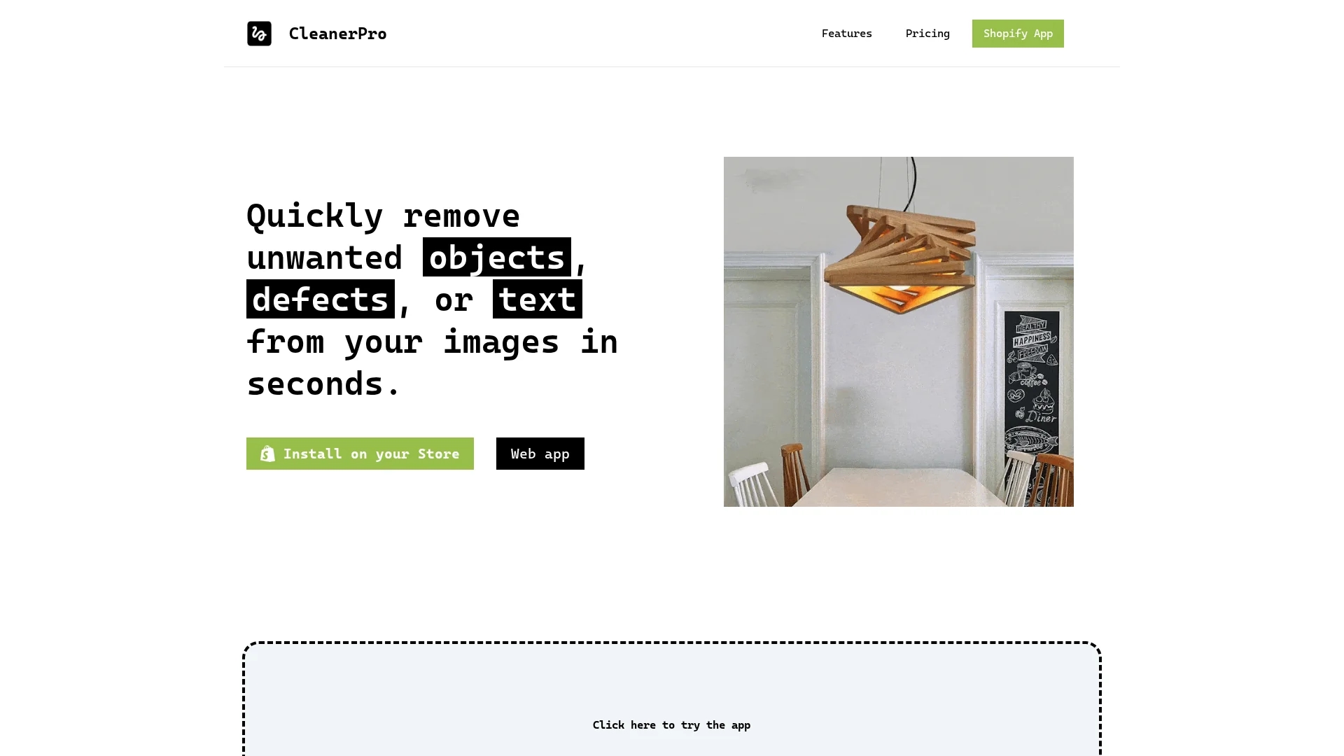 cleanerpro-image-editor homepage