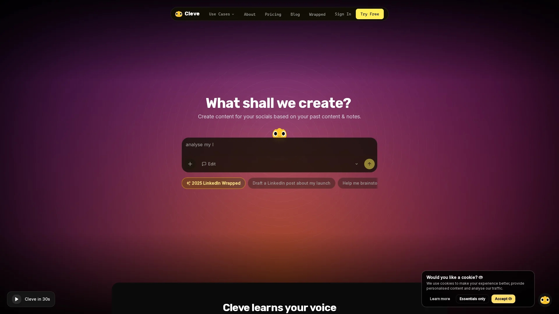 cleve homepage