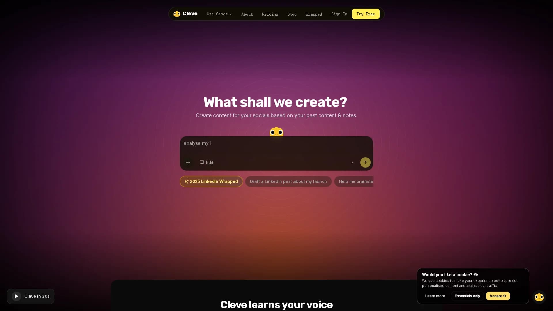 cleve homepage