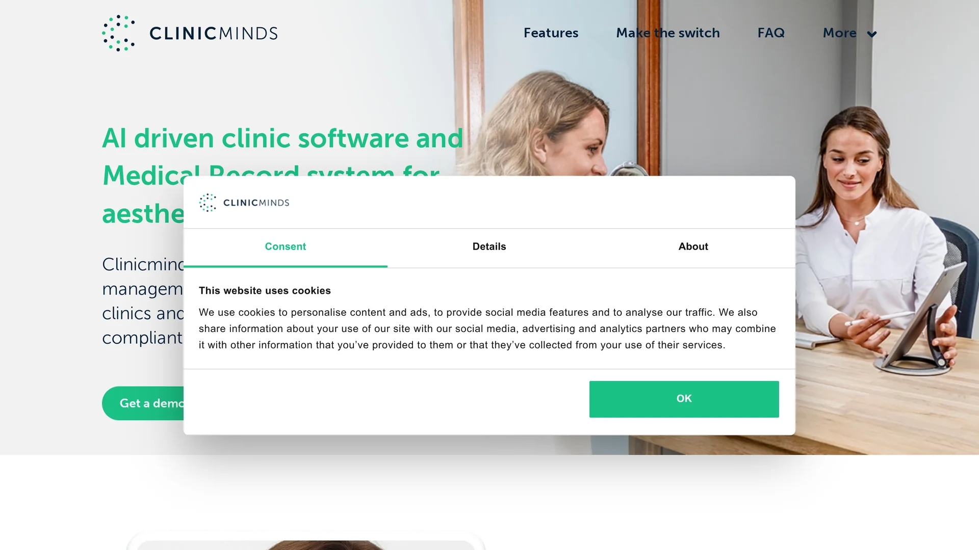 clinicminds homepage
