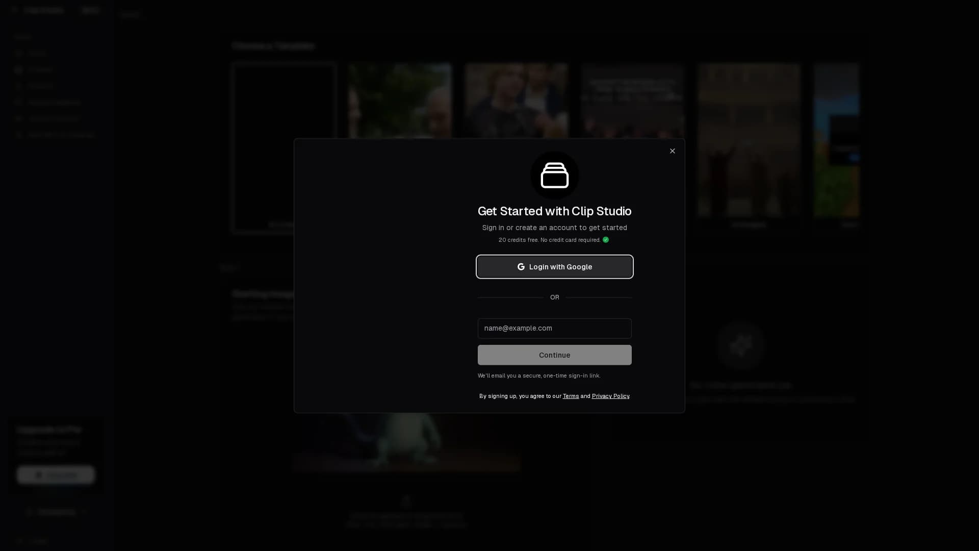 clip-studio homepage