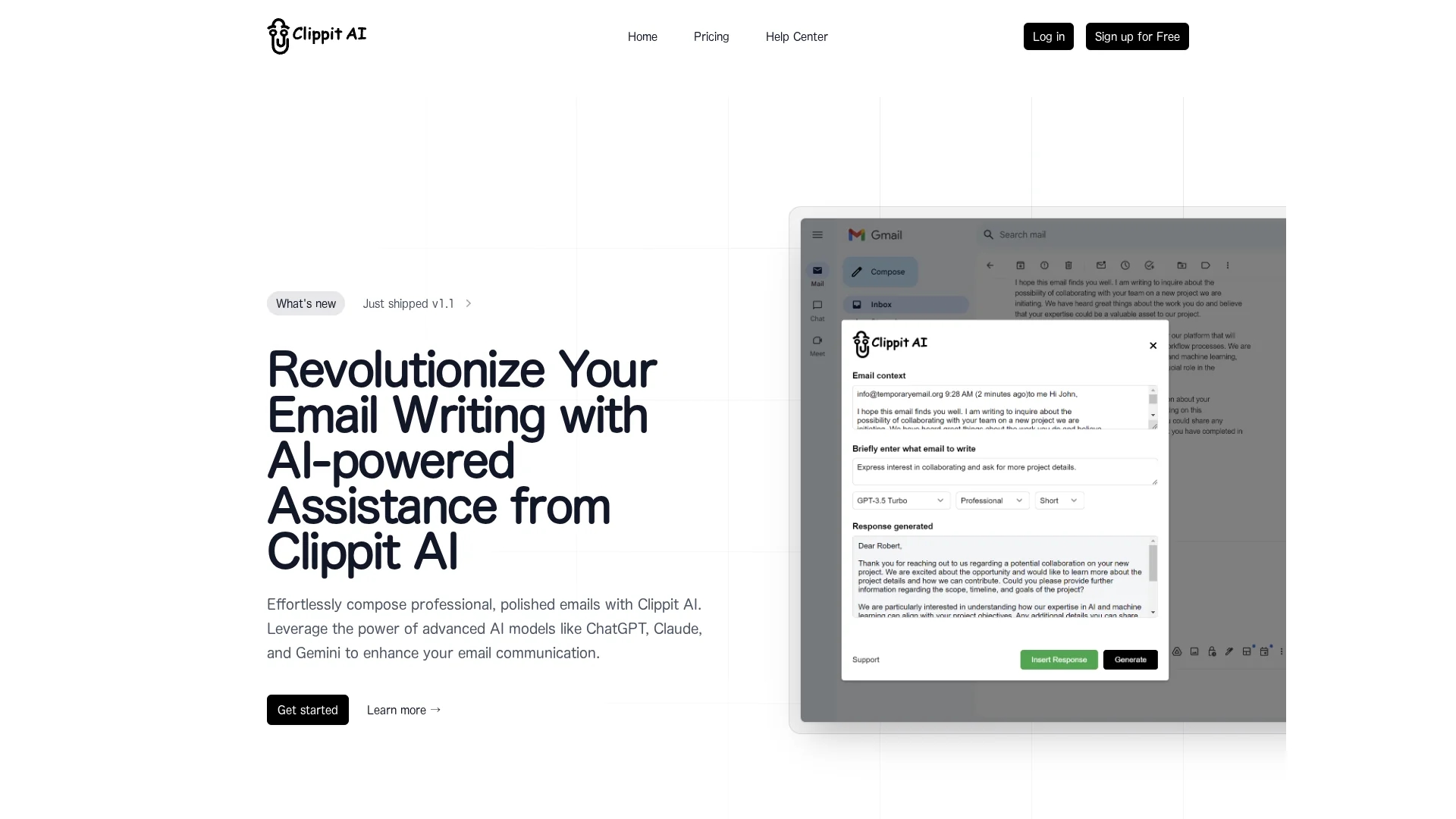 clippit-ai homepage