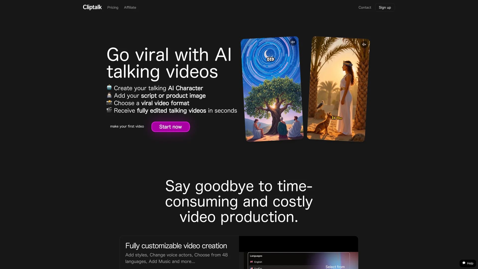 cliptalk homepage