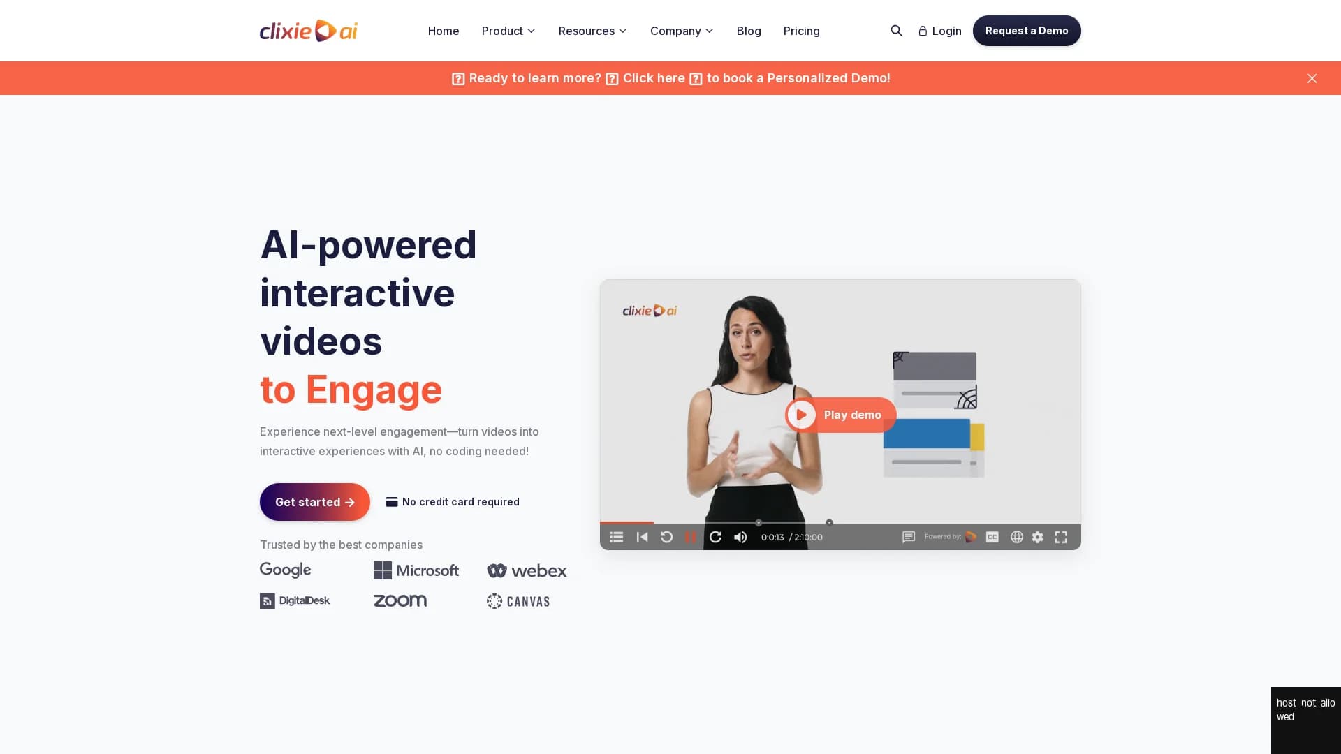 clixie-ai homepage
