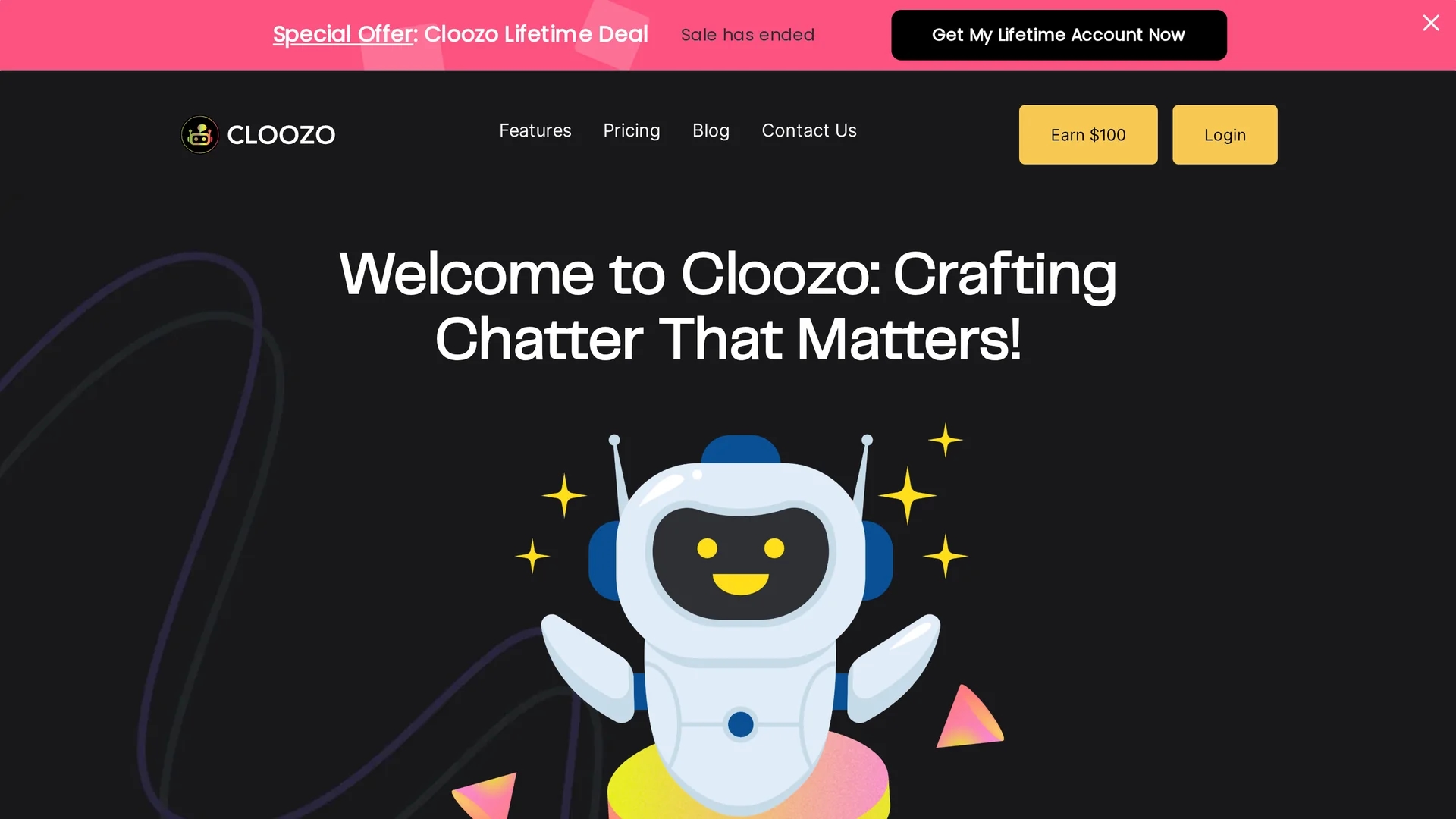 cloozo homepage