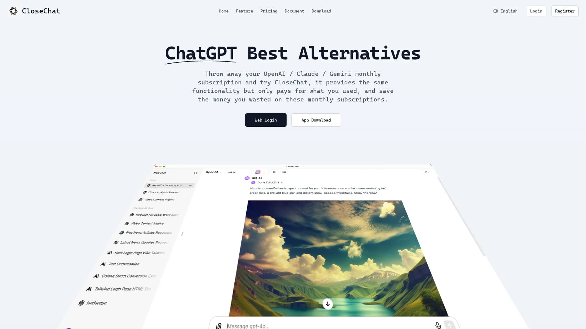 closechat homepage