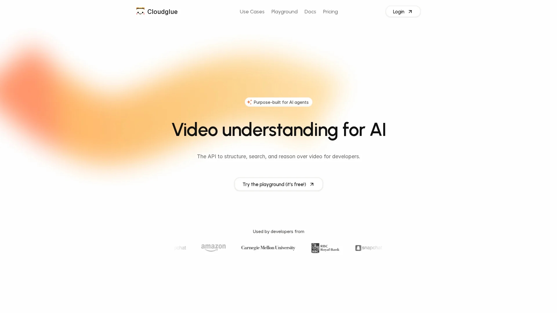 cloudglue homepage