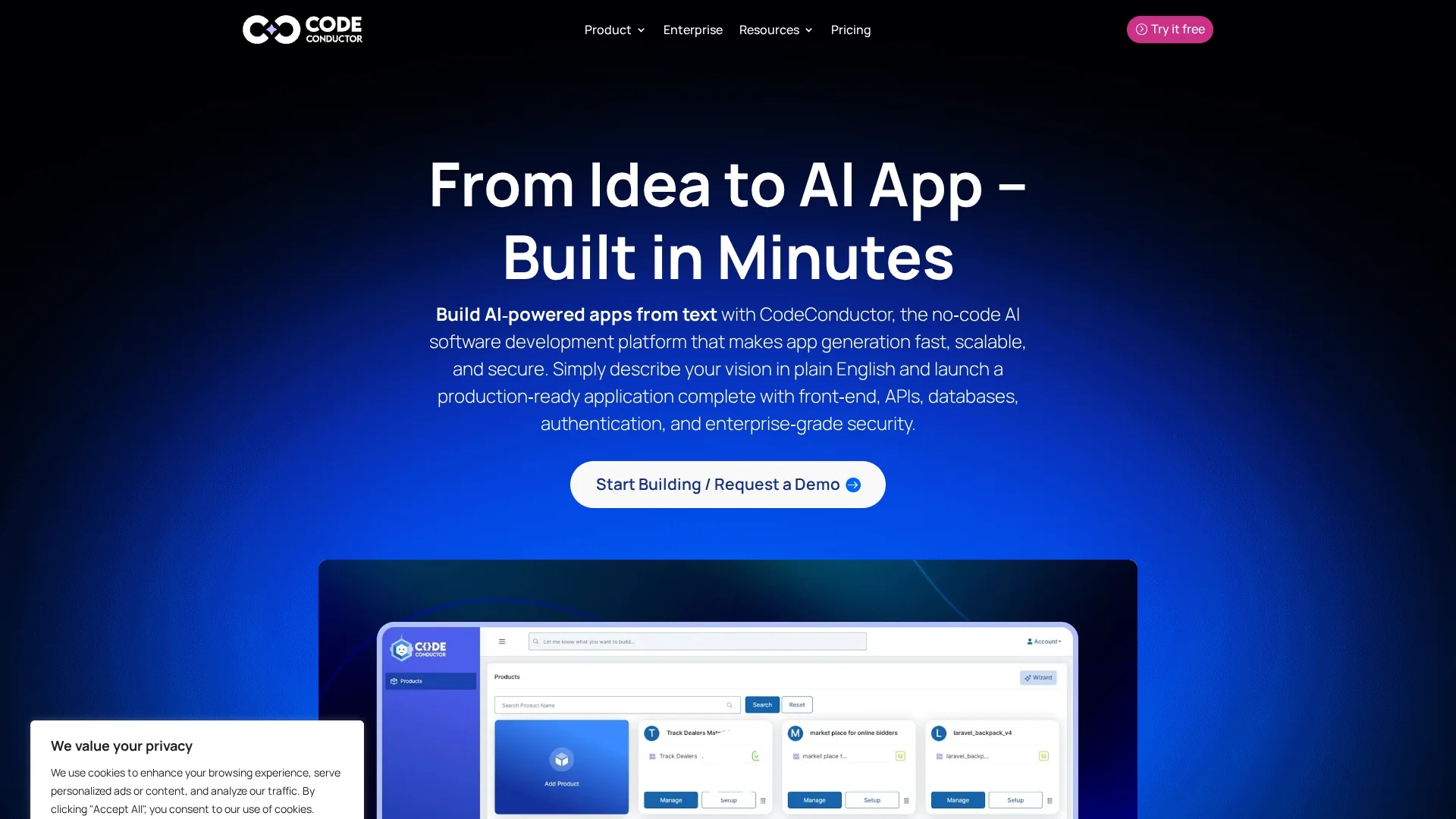 code-conductor homepage